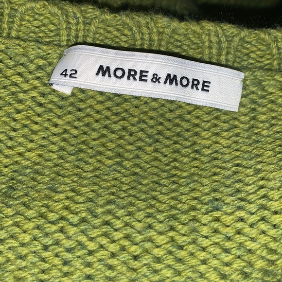 More & More Wool Blend Green Knit Cardigan - Picture 5 of 5